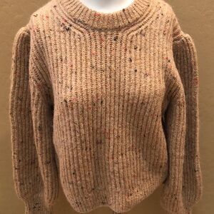 FRENCH CONNECTION Size XL , Mocha Women’s pullover sweater w/blouson sleeves